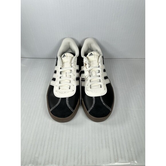 Size 8.5 Mens ADIDAS VL COURT 3.0 Core Black White Skateboard Shoes JH8628 NEW - Picture 2 of 10